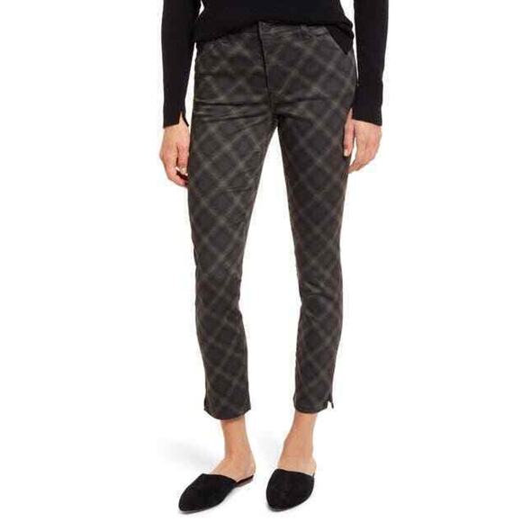 WIT & WISDOM NEW $68 Ab-Solution Plaid High Waist Ankle Skinny Pant Olive Size 2 - Picture 3 of 3